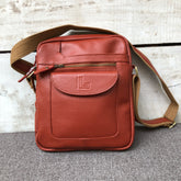 Maroon Loop - Leather Crossbody Bag