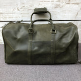 Olive Explorer - Leather Duffle Bag