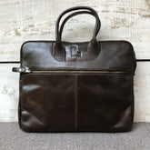 Dark Brown Vault - Leather Laptop Bag