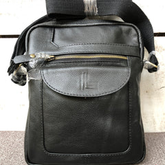 Black Motion - Leather Crossbody Bag