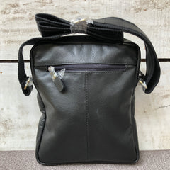 Black Motion - Leather Crossbody Bag