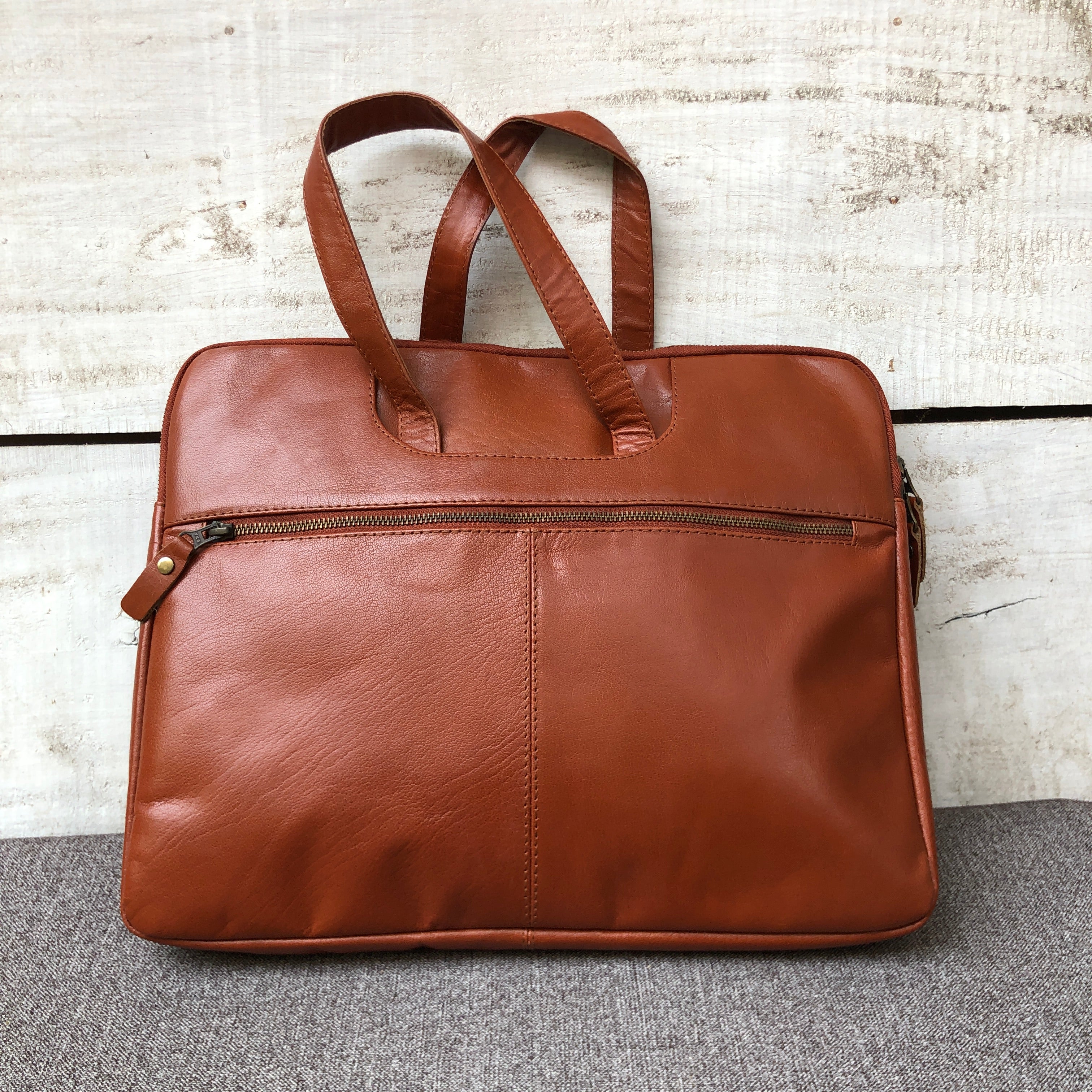 Maroon Classic - Leather Laptop Bag