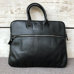 Black Elite - Leather Laptop Bag