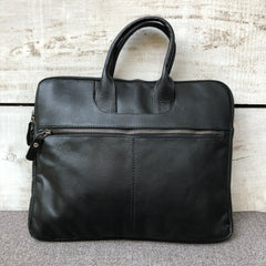 Black Elite - Leather Laptop Bag