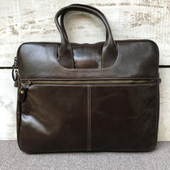 Dark Brown Vault - Leather Laptop Bag