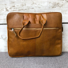 Light Brown Pro - Leather Laptop bag