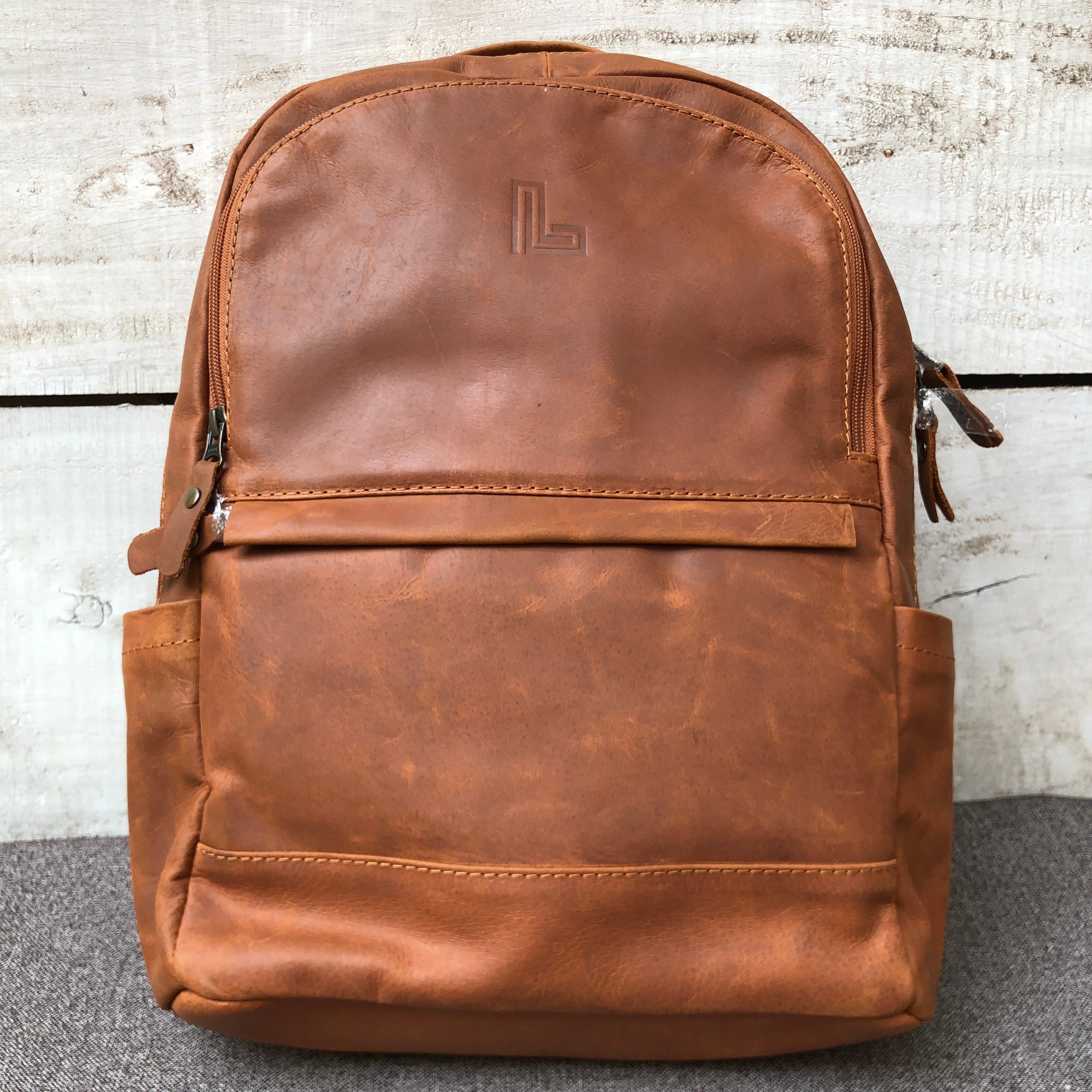 Light Brown Rover - Leather Backpack